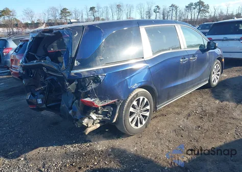 2021 Honda Odyssey Ex-L из США, поврежденный, VIN 5FNRL6H75MB041136